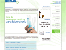 Tablet Screenshot of dinelab.com